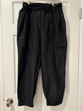 balera Black Belted Cargo Pants